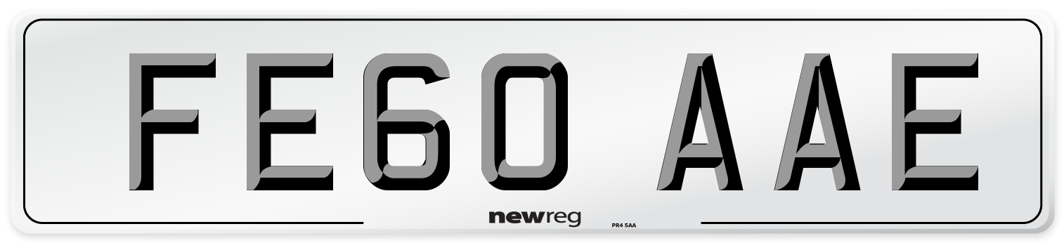 FE60 AAE Number Plate from New Reg